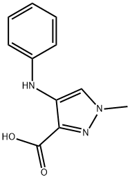 1H-Pyrazole-3-carboxylic acid, 1-methyl-4-(phenylamino)- Structure