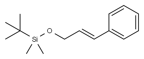 Benzene, [(1E)-3-[[(1,1-dimethylethyl)dimethylsilyl]oxy]-1-propen-1-yl]- Structure