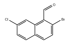 1-Naphthalenecarboxaldehyde, 2-bromo-7-chloro- Structure