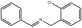 Benzenemethanamine, 2-chloro-N-(phenylmethylene)-, (E)- (9CI) Structure