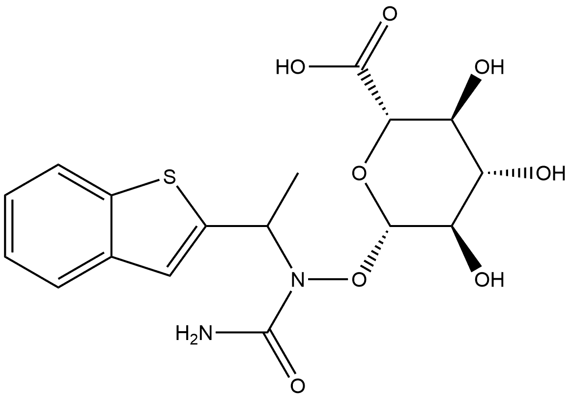 Zileuton β-D-Glucuronide Structure