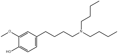 Phenol, 4-[4-(dibutylamino)butyl]-2-methoxy- Structure