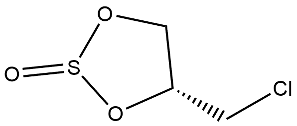 1,3,2-Dioxathiolane, 4-(chloromethyl)-, 2-oxide, (4R)- Structure
