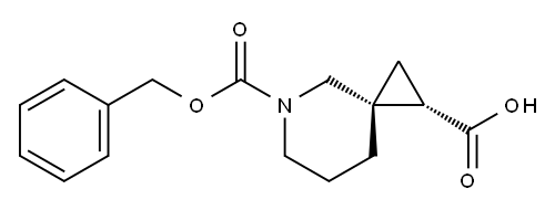 5-Azaspiro[2.5]octane-1,5-dicarboxylic acid, 5-(phenylmethyl) ester, cis- (9CI) Structure