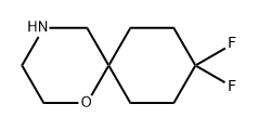 1-Oxa-4-azaspiro[5.5]undecane, 9,9-difluoro- Structure