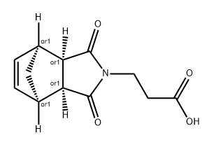 4,7-Methano-2H-isoindole-2-propanoic acid, 1,3,3a,4,7,7a-hexahydro-1,3-dioxo-, (3aR,4S,7R,7aS)-rel- Structure