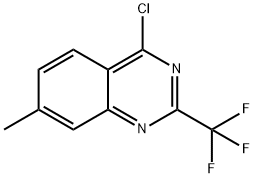 Quinazoline, 4-chloro-7-methyl-2-(trifluoromethyl)- Structure