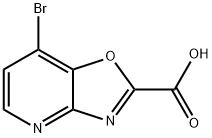 Oxazolo[4,5-b]pyridine-2-carboxylic acid, 7-bromo- Structure