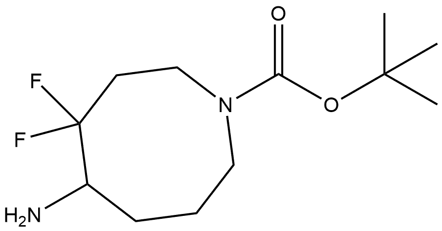 tert-butyl 5-amino-4,4-difluoroazocane-1-carboxylate Structure