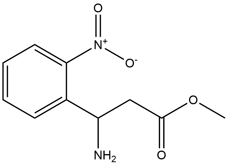 Benzenepropanoic acid, β-amino-2-nitro-, methyl ester Structure