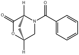 2-Oxa-5-azabicyclo[2.2.1]heptan-3-one, 5-benzoyl-, (1S,4S)- Structure