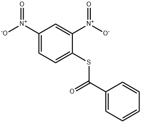 Benzenecarbothioic acid, S-(2,4-dinitrophenyl) ester Structure