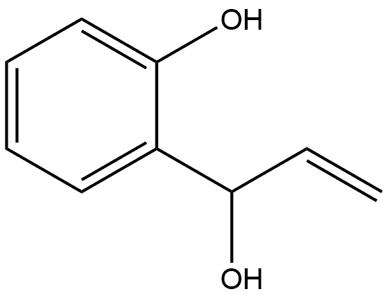 Benzenemethanol, α-ethenyl-2-hydroxy- Structure