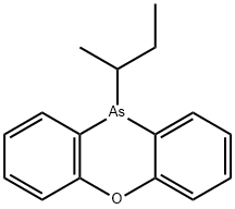 10H-Phenoxarsine, 10-(1-methylpropyl)- Structure