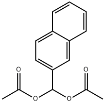 Methanediol, 1-(2-naphthalenyl)-, 1,1-diacetate Structure
