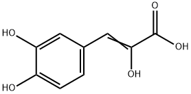 2-Propenoic acid, 3-(3,4-dihydroxyphenyl)-2-hydroxy- Structure