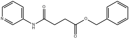 Butanoic acid, 4-oxo-4-(3-pyridinylamino)-, phenylmethyl ester Structure