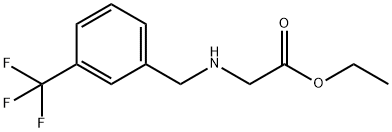 Glycine, N-[[3-(trifluoromethyl)phenyl]methyl]-, ethyl ester Structure