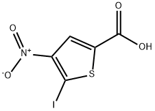 2-Thiophenecarboxylic acid, 5-iodo-4-nitro- Structure