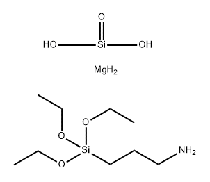1-Propanamine, 3-(triethoxysilyl)-, reaction products with talc (Mg3H2(SiO3)4)  Structure