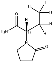 Levetiracetam-d6 [2,3,3,4,4,4-bu1yramide-d6)	 Structure
