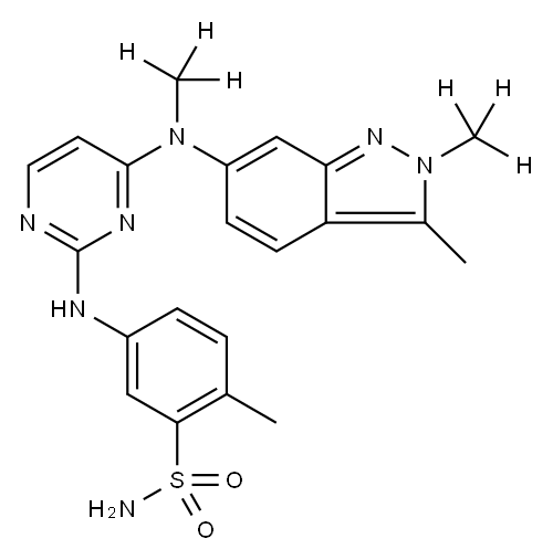 Pazopanib-d6 Structure