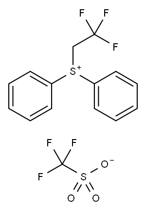 diphenyl(2,2,2-trifluoroethyl)sulfanium trifluoromethanesulfonate Structure