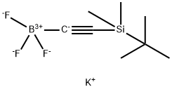 Borate(1-), [2-[(1,1-dimethylethyl)dimethylsilyl]ethynyl]trifluoro-, potassium (1:1), (T-4)- Structure