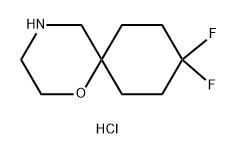 1-Oxa-4-azaspiro[5.5]undecane, 9,9-difluoro-, hydrochloride (1:1) Structure