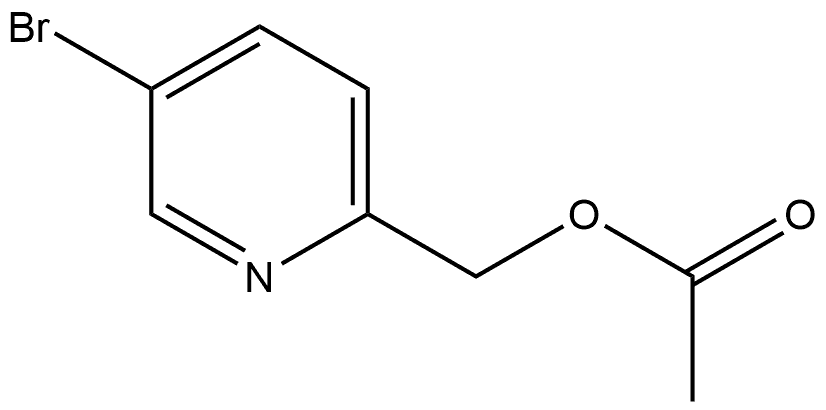 2-Pyridinemethanol, 5-bromo-, 2-acetate Structure