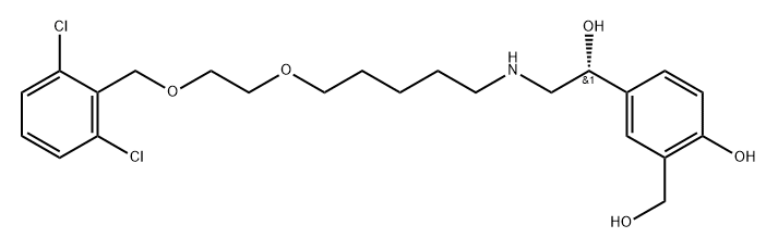 Vilanterol Impurity 3 Triphenylacetate Structure