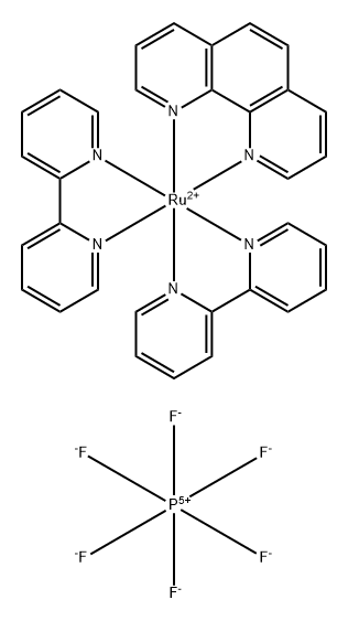 Ru(phen)(bpy)2(PF6)2 Structure