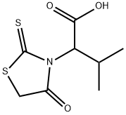 3-methyl-2-(4-oxo-2-thioxothiazolidin-3-yl)butanoic acid Structure