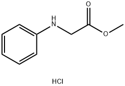 Glycine, N-phenyl-, methyl ester, hydrochloride (1:1) Structure