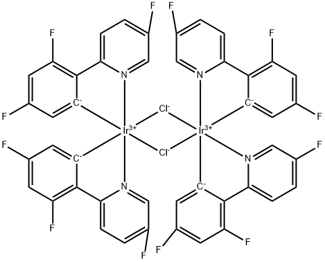 Di-μ-chlorotetrakis[3,5-difluoro-2-(5-fluoro-2-pyridinyl-κN)phenyl-κC]diiridium, min. 98% (mixture of isomers) Structure