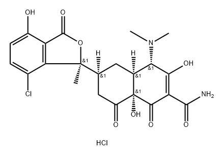 ISOCHLORTETRACYCLINE HYDROCHLORIDE, CAN BE USED AS SECONDARY STANDARD, 97 Structure