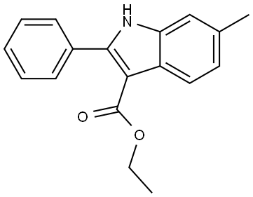 ethyl 6-methyl-2-phenyl-1H-indole-3-carboxylate Structure