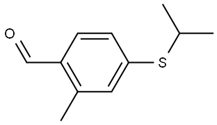 2-Methyl-4-[(1-methylethyl)thio]benzaldehyde Structure
