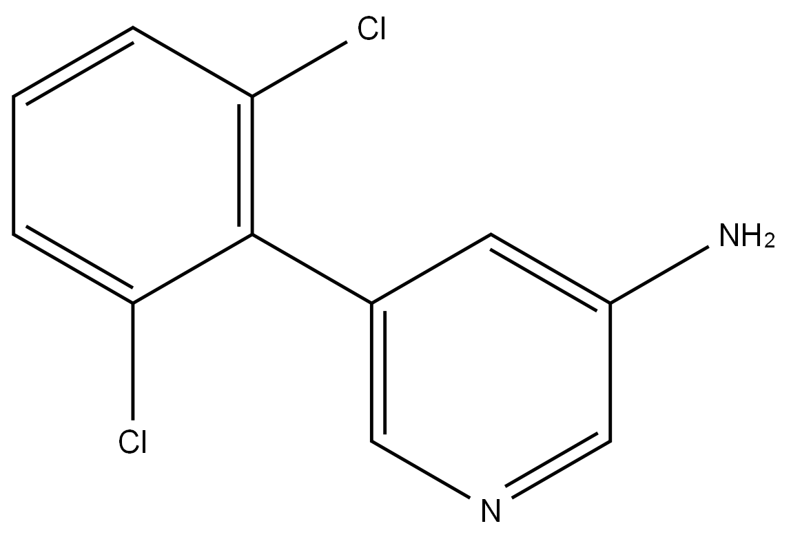 5-(2,6-Dichlorophenyl)-3-pyridinamine Structure