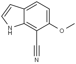 6-methoxy-1H-indole-7-carbonitrile Structure