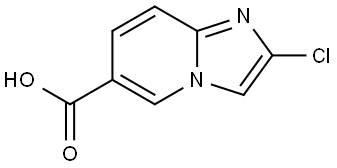 2-chloroimidazo[1,2-a]pyridine-6-carboxylic acid Structure