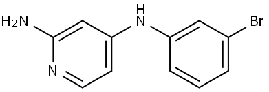 2,4-Pyridinediamine, N4-(3-bromophenyl)- Structure