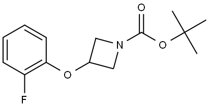tert-butyl 3-(2-fluorophenoxy)azetidine-1-carboxylate Structure