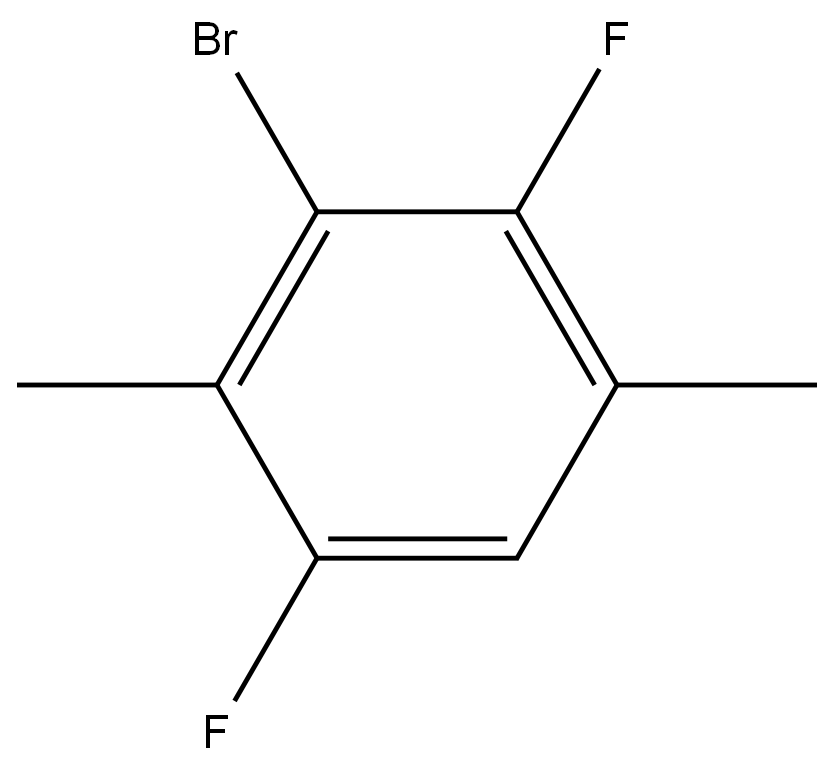 3-Bromo-1,4-difluoro-2,5-dimethylbenzene Structure