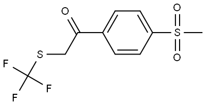 1-[4-(Methylsulfonyl)phenyl]-2-[(trifluoromethyl)thio]ethanone Structure