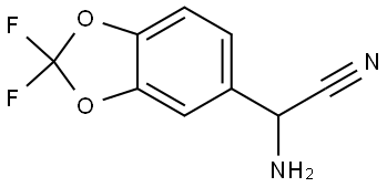 2-amino-2-(2,2-difluorobenzo[d][1,3]dioxol-5-yl)acetonitrile Structure