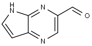 5H-pyrrolo[2,3-b]pyrazine-3-carbaldehyde Structure