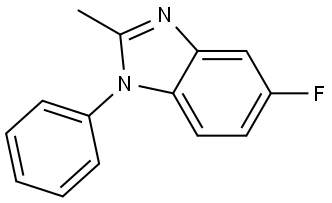 5-fluoro-2-methyl-1-phenyl-1H-benzo[d]imidazole Structure