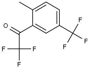 2,2,2-trifluoro-1-(2-methyl-5-(trifluoromethyl)phenyl)ethanone Structure