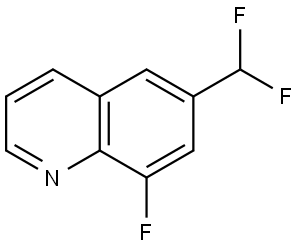 6-(Difluoromethyl)-8-fluoroquinoline Structure